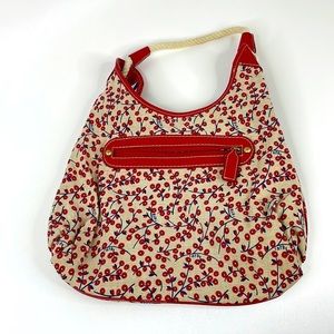 Rafé New York canvas tote shoulder purse red, blue, white